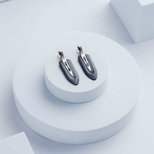 Haarspangen Nahtlos schwarz 2 Stk.