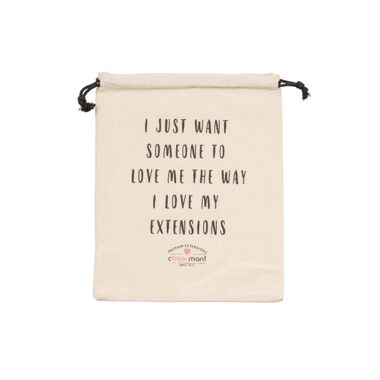 Stoffbeutel für Extensions groß